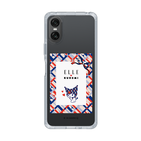 スリムプロテクションケース［ ELLE×マイメロディ＆クロミ - トリコロールカラーグラフィック2 ］