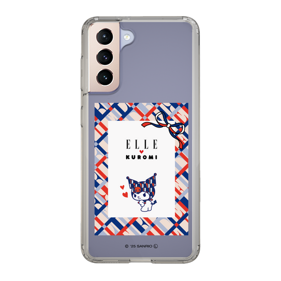 スリムプロテクションケース［ ELLE×マイメロディ＆クロミ - トリコロールカラーグラフィック2 ］