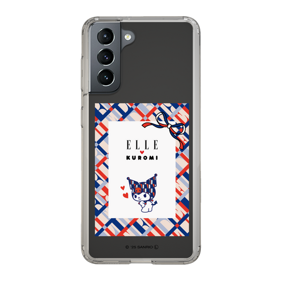 スリムプロテクションケース［ ELLE×マイメロディ＆クロミ - トリコロールカラーグラフィック2 ］
