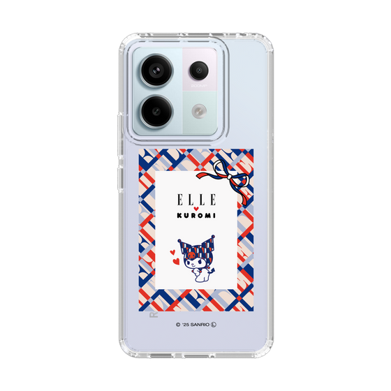 スリムプロテクションケース［ ELLE×マイメロディ＆クロミ - トリコロールカラーグラフィック2 ］