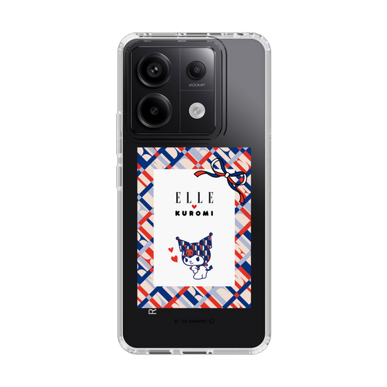 スリムプロテクションケース［ ELLE×マイメロディ＆クロミ - トリコロールカラーグラフィック2 ］
