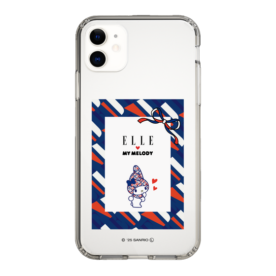 スリムプロテクションケース［ ELLE×マイメロディ＆クロミ - トリコロールカラーグラフィック3 ］