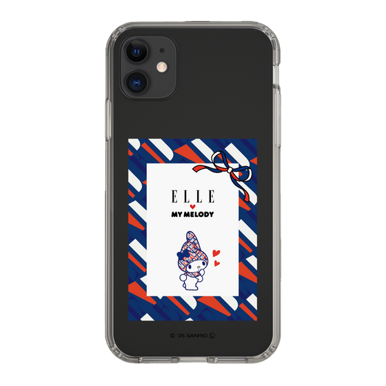 スリムプロテクションケース［ ELLE×マイメロディ＆クロミ - トリコロールカラーグラフィック3 ］