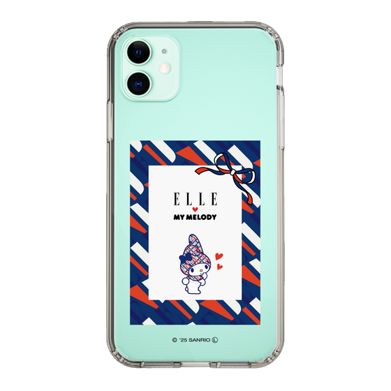 スリムプロテクションケース［ ELLE×マイメロディ＆クロミ - トリコロールカラーグラフィック3 ］
