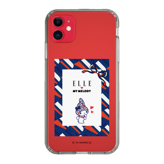 スリムプロテクションケース［ ELLE×マイメロディ＆クロミ - トリコロールカラーグラフィック3 ］