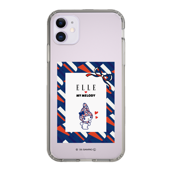 スリムプロテクションケース［ ELLE×マイメロディ＆クロミ - トリコロールカラーグラフィック3 ］