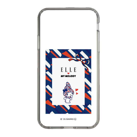 スリムプロテクションケース［ ELLE×マイメロディ＆クロミ - トリコロールカラーグラフィック3 ］