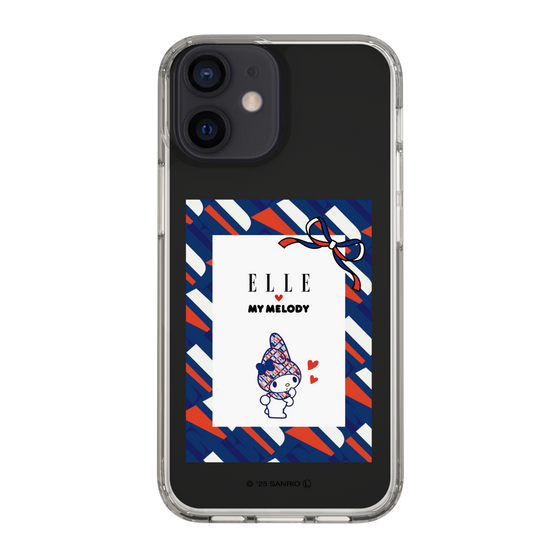 スリムプロテクションケース［ ELLE×マイメロディ＆クロミ - トリコロールカラーグラフィック3 ］