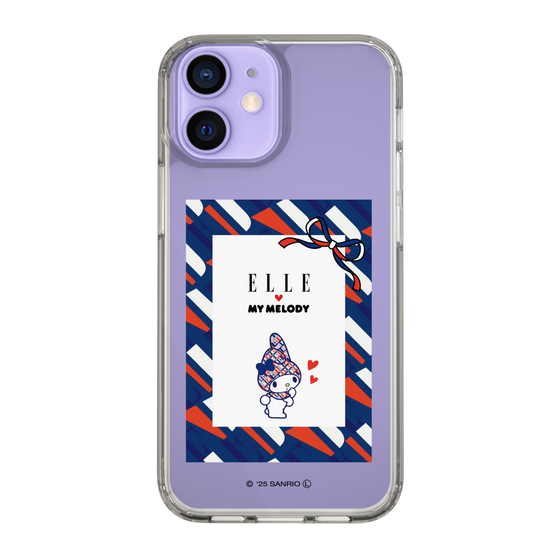 スリムプロテクションケース［ ELLE×マイメロディ＆クロミ - トリコロールカラーグラフィック3 ］