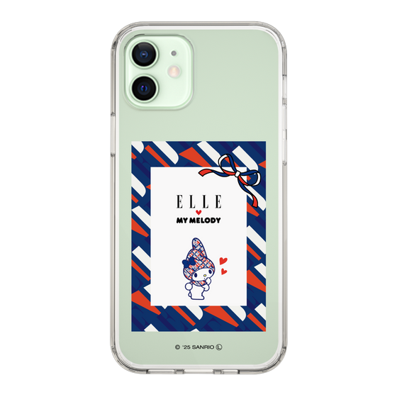 スリムプロテクションケース［ ELLE×マイメロディ＆クロミ - トリコロールカラーグラフィック3 ］
