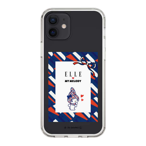 スリムプロテクションケース［ ELLE×マイメロディ＆クロミ - トリコロールカラーグラフィック3 ］