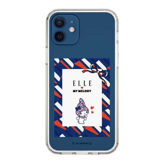 スリムプロテクションケース［ ELLE×マイメロディ＆クロミ - トリコロールカラーグラフィック3 ］