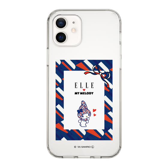 スリムプロテクションケース［ ELLE×マイメロディ＆クロミ - トリコロールカラーグラフィック3 ］