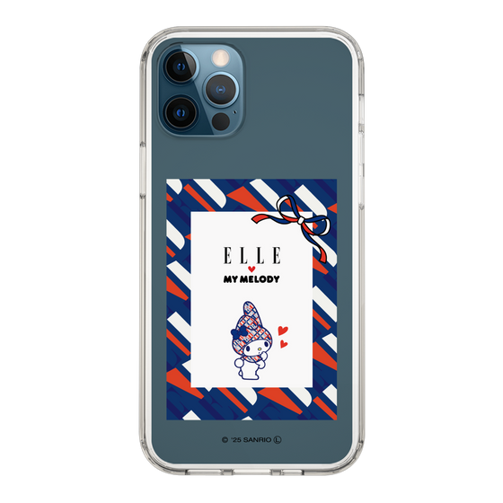 スリムプロテクションケース［ ELLE×マイメロディ＆クロミ - トリコロールカラーグラフィック3 ］
