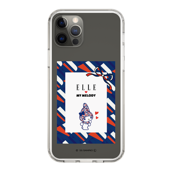 スリムプロテクションケース［ ELLE×マイメロディ＆クロミ - トリコロールカラーグラフィック3 ］