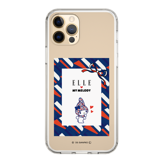 スリムプロテクションケース［ ELLE×マイメロディ＆クロミ - トリコロールカラーグラフィック3 ］