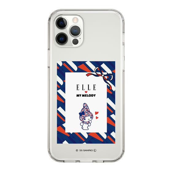 スリムプロテクションケース［ ELLE×マイメロディ＆クロミ - トリコロールカラーグラフィック3 ］