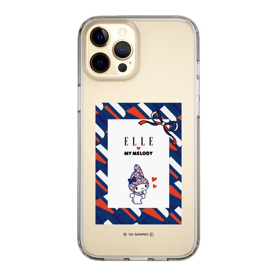 スリムプロテクションケース［ ELLE×マイメロディ＆クロミ - トリコロールカラーグラフィック3 ］