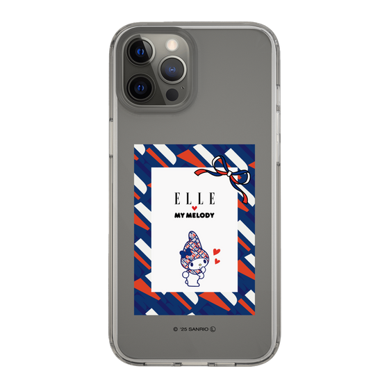 スリムプロテクションケース［ ELLE×マイメロディ＆クロミ - トリコロールカラーグラフィック3 ］