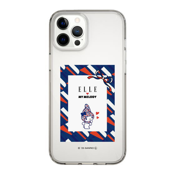 スリムプロテクションケース［ ELLE×マイメロディ＆クロミ - トリコロールカラーグラフィック3 ］