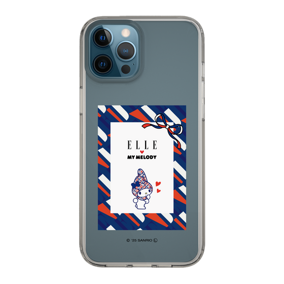 スリムプロテクションケース［ ELLE×マイメロディ＆クロミ - トリコロールカラーグラフィック3 ］