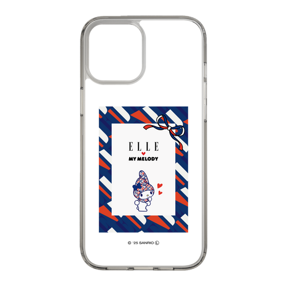 スリムプロテクションケース［ ELLE×マイメロディ＆クロミ - トリコロールカラーグラフィック3 ］