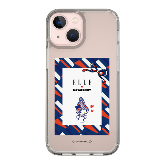 スリムプロテクションケース［ ELLE×マイメロディ＆クロミ - トリコロールカラーグラフィック3 ］