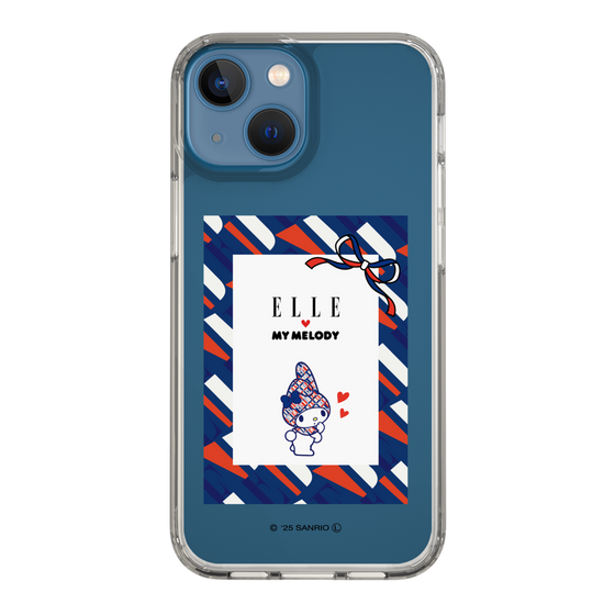 スリムプロテクションケース［ ELLE×マイメロディ＆クロミ - トリコロールカラーグラフィック3 ］