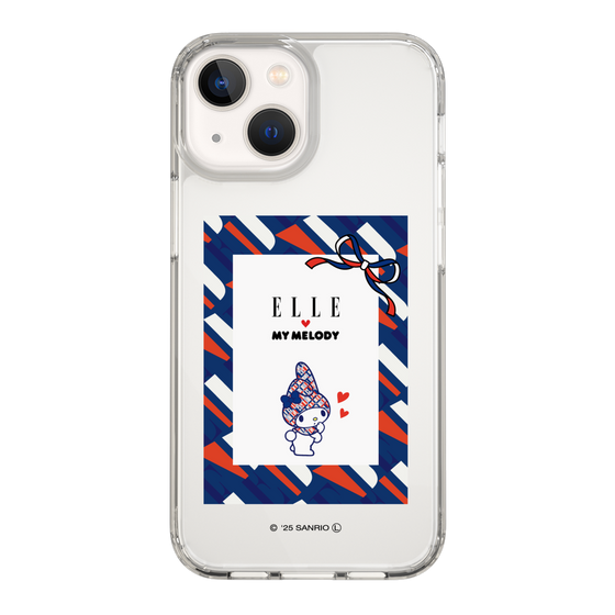 スリムプロテクションケース［ ELLE×マイメロディ＆クロミ - トリコロールカラーグラフィック3 ］