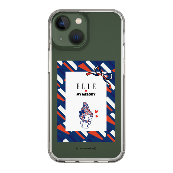 スリムプロテクションケース［ ELLE×マイメロディ＆クロミ - トリコロールカラーグラフィック3 ］