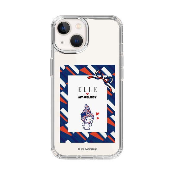スリムプロテクションケース［ ELLE×マイメロディ＆クロミ - トリコロールカラーグラフィック3 ］