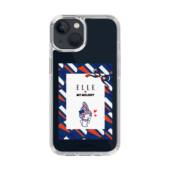 スリムプロテクションケース［ ELLE×マイメロディ＆クロミ - トリコロールカラーグラフィック3 ］