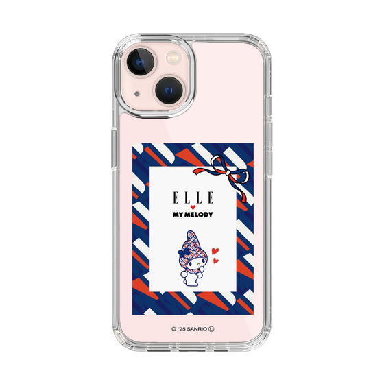 スリムプロテクションケース［ ELLE×マイメロディ＆クロミ - トリコロールカラーグラフィック3 ］