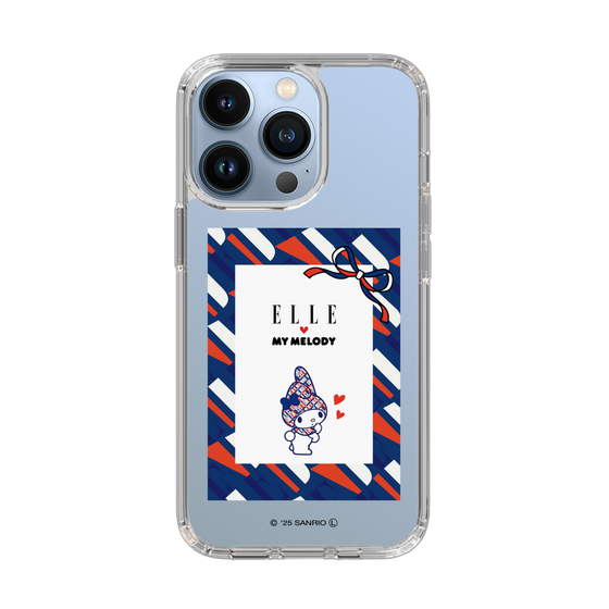 スリムプロテクションケース［ ELLE×マイメロディ＆クロミ - トリコロールカラーグラフィック3 ］