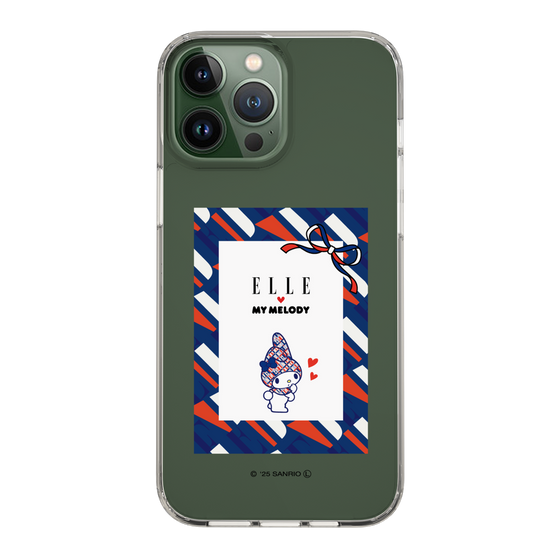 スリムプロテクションケース［ ELLE×マイメロディ＆クロミ - トリコロールカラーグラフィック3 ］