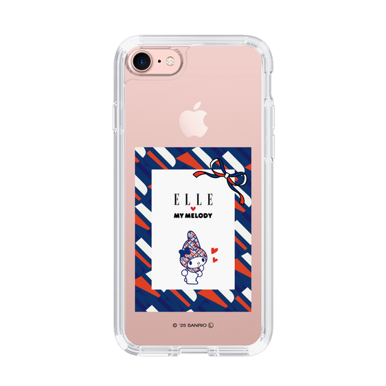スリムプロテクションケース［ ELLE×マイメロディ＆クロミ - トリコロールカラーグラフィック3 ］
