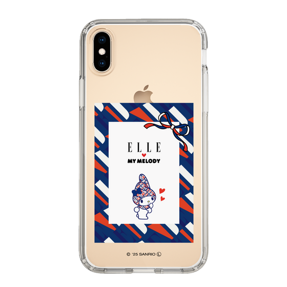 スリムプロテクションケース［ ELLE×マイメロディ＆クロミ - トリコロールカラーグラフィック3 ］