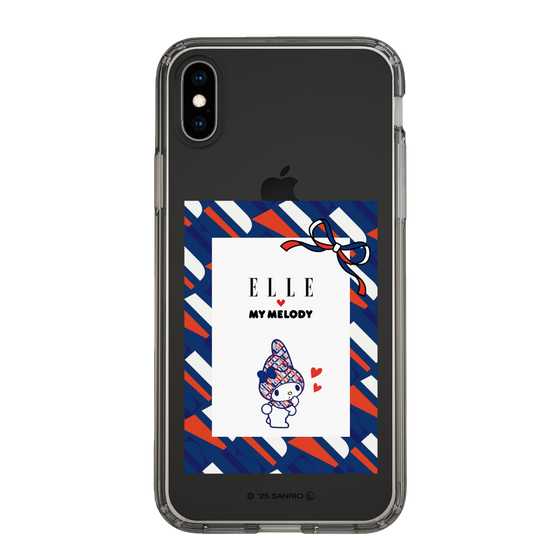 スリムプロテクションケース［ ELLE×マイメロディ＆クロミ - トリコロールカラーグラフィック3 ］