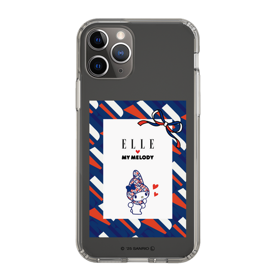 スリムプロテクションケース［ ELLE×マイメロディ＆クロミ - トリコロールカラーグラフィック3 ］