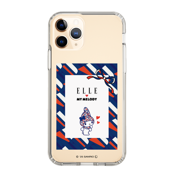スリムプロテクションケース［ ELLE×マイメロディ＆クロミ - トリコロールカラーグラフィック3 ］