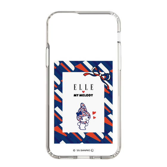 スリムプロテクションケース［ ELLE×マイメロディ＆クロミ - トリコロールカラーグラフィック3 ］