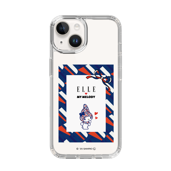 スリムプロテクションケース［ ELLE×マイメロディ＆クロミ - トリコロールカラーグラフィック3 ］