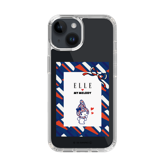 スリムプロテクションケース［ ELLE×マイメロディ＆クロミ - トリコロールカラーグラフィック3 ］