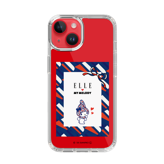 スリムプロテクションケース［ ELLE×マイメロディ＆クロミ - トリコロールカラーグラフィック3 ］