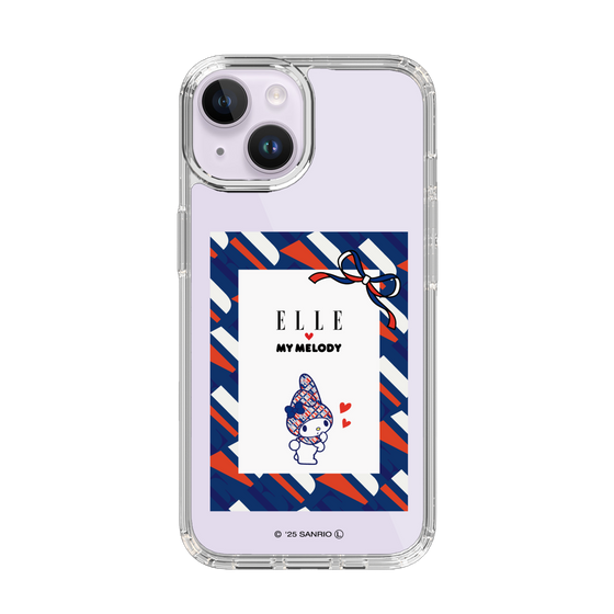 スリムプロテクションケース［ ELLE×マイメロディ＆クロミ - トリコロールカラーグラフィック3 ］