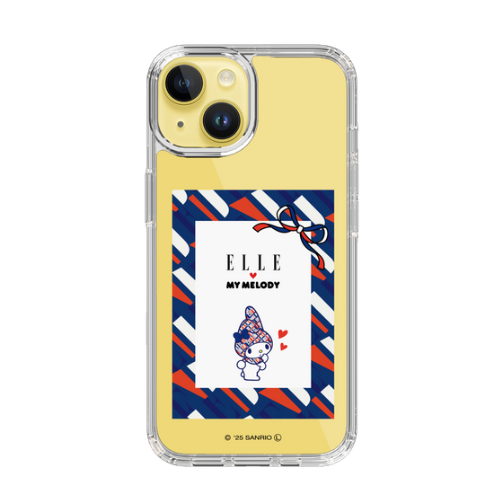 スリムプロテクションケース［ ELLE×マイメロディ＆クロミ - トリコロールカラーグラフィック3 ］
