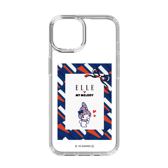 スリムプロテクションケース［ ELLE×マイメロディ＆クロミ - トリコロールカラーグラフィック3 ］