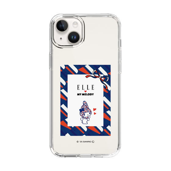 スリムプロテクションケース［ ELLE×マイメロディ＆クロミ - トリコロールカラーグラフィック3 ］