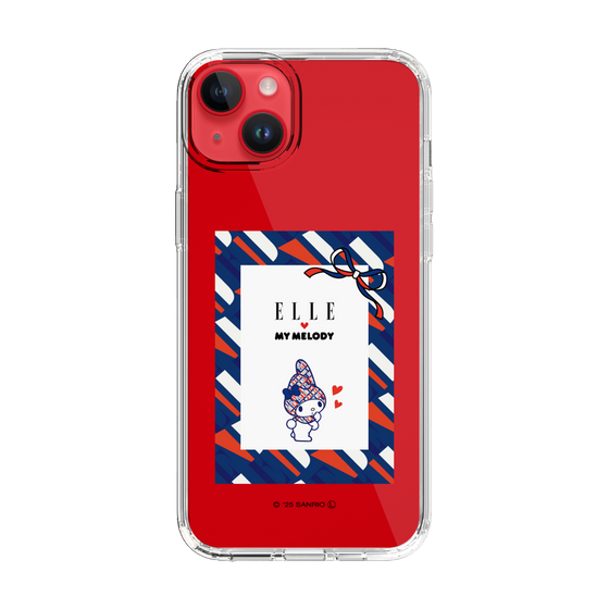 スリムプロテクションケース［ ELLE×マイメロディ＆クロミ - トリコロールカラーグラフィック3 ］