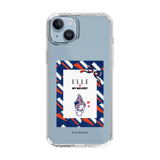 スリムプロテクションケース［ ELLE×マイメロディ＆クロミ - トリコロールカラーグラフィック3 ］